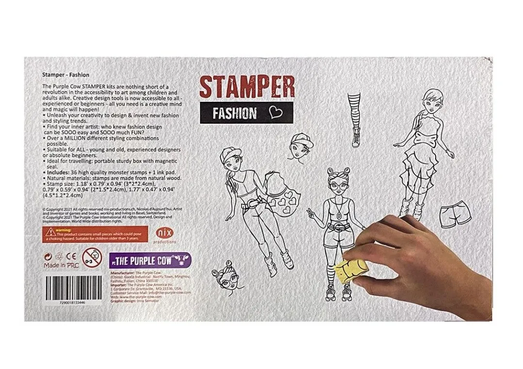 Purple Cow Fashion Maker Stamper Set