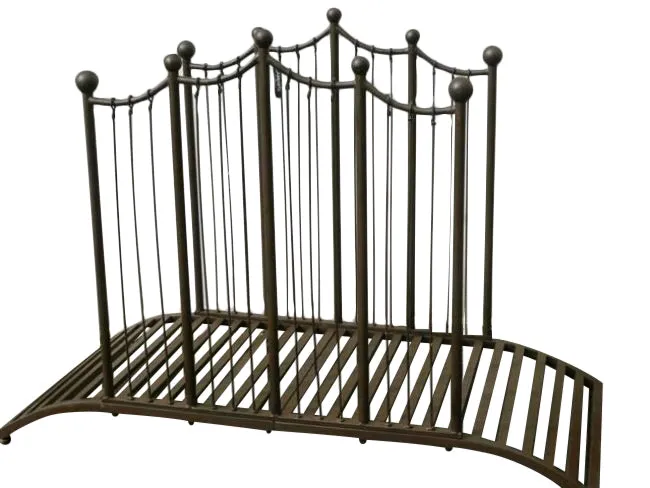 Rustic Iron Garden Bridge Outdoor Garden Décor Villa Chic