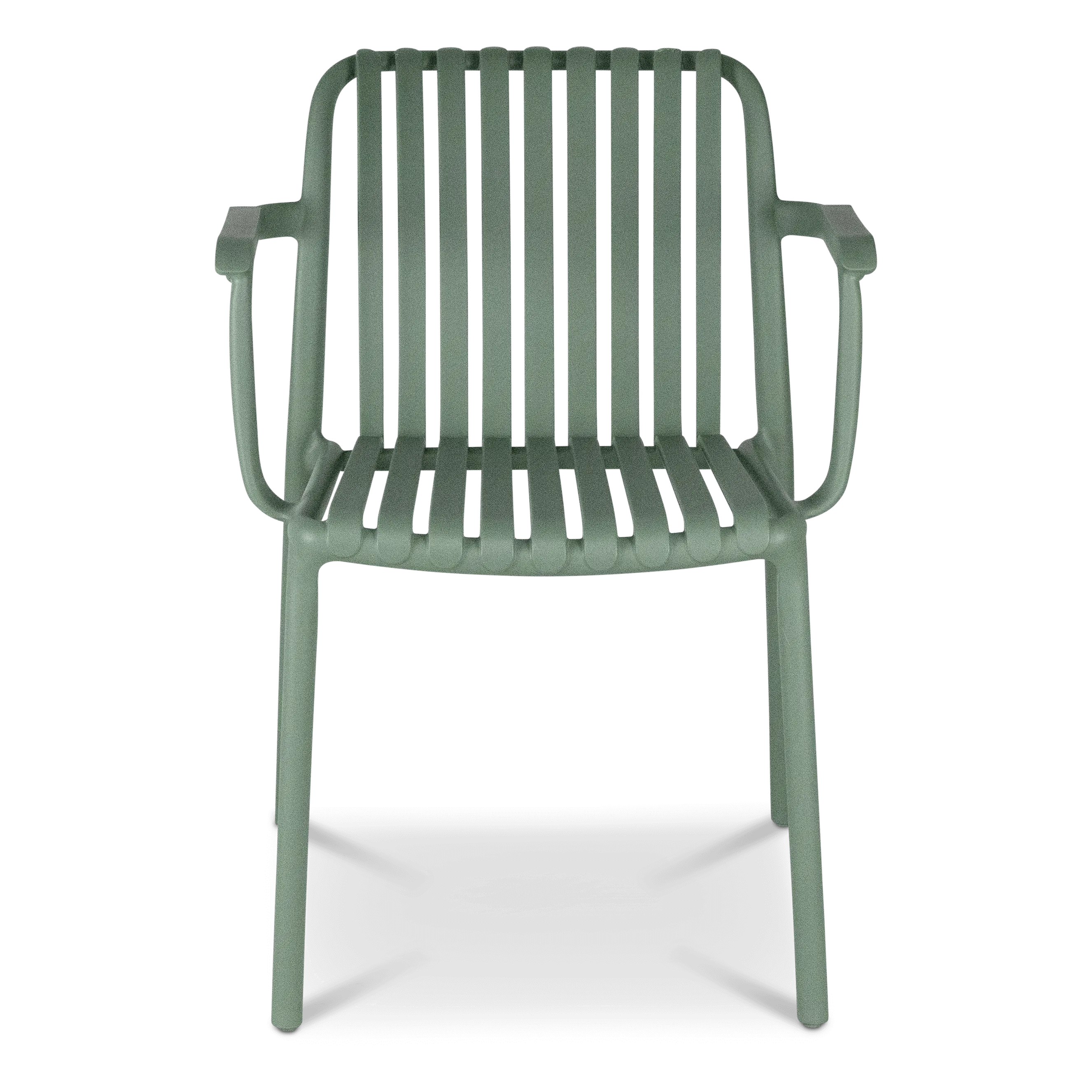 Salerno UV Polypropylene Premium Dining Chair with Arm in Sage