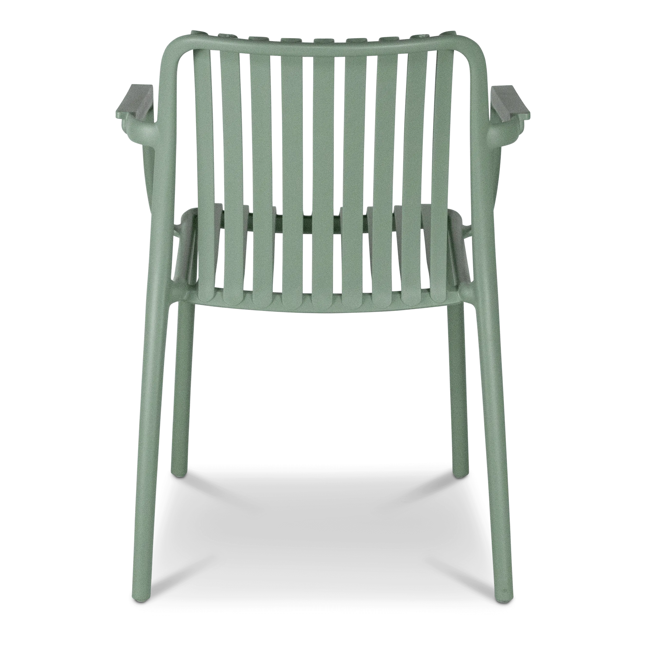 Salerno UV Polypropylene Premium Dining Chair with Arm in Sage