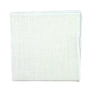 Solid White Pocket Square