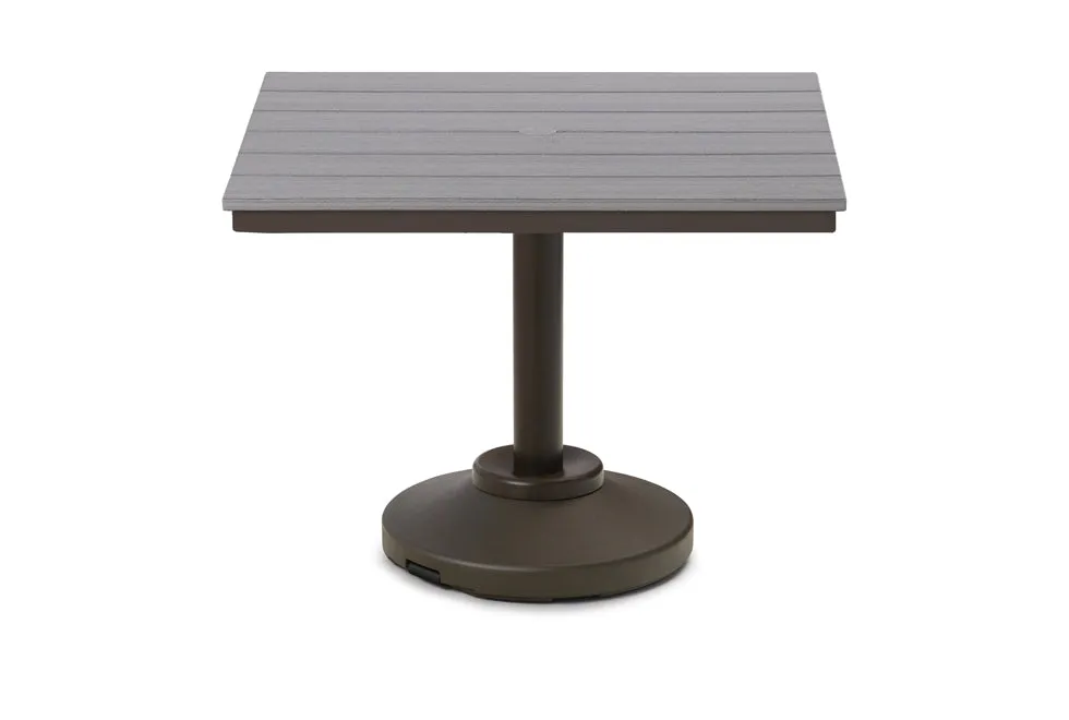 Square Rustic Polymer Top Dining Height Table