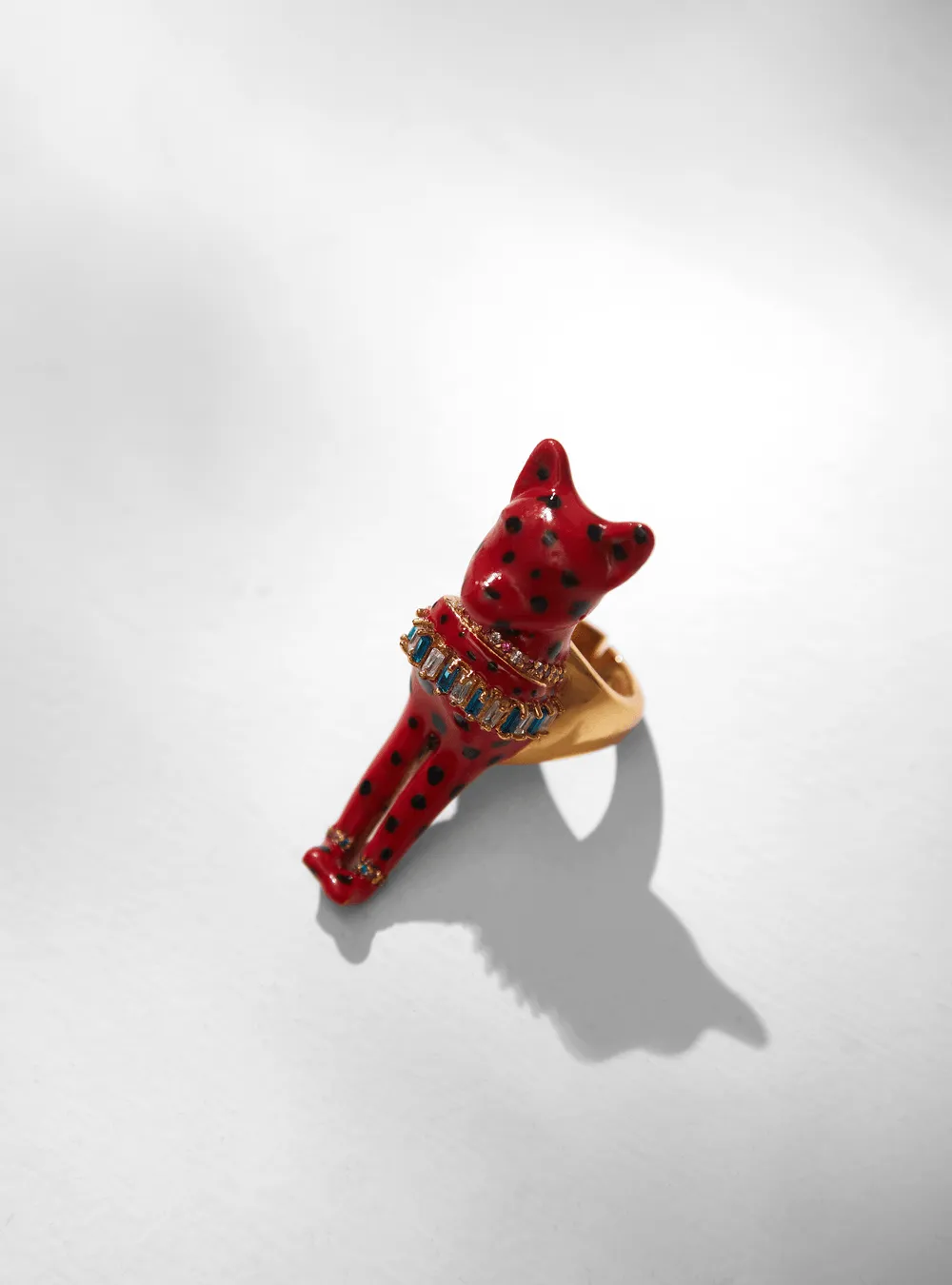 The Kitten Kidult Ring In Fiery Red