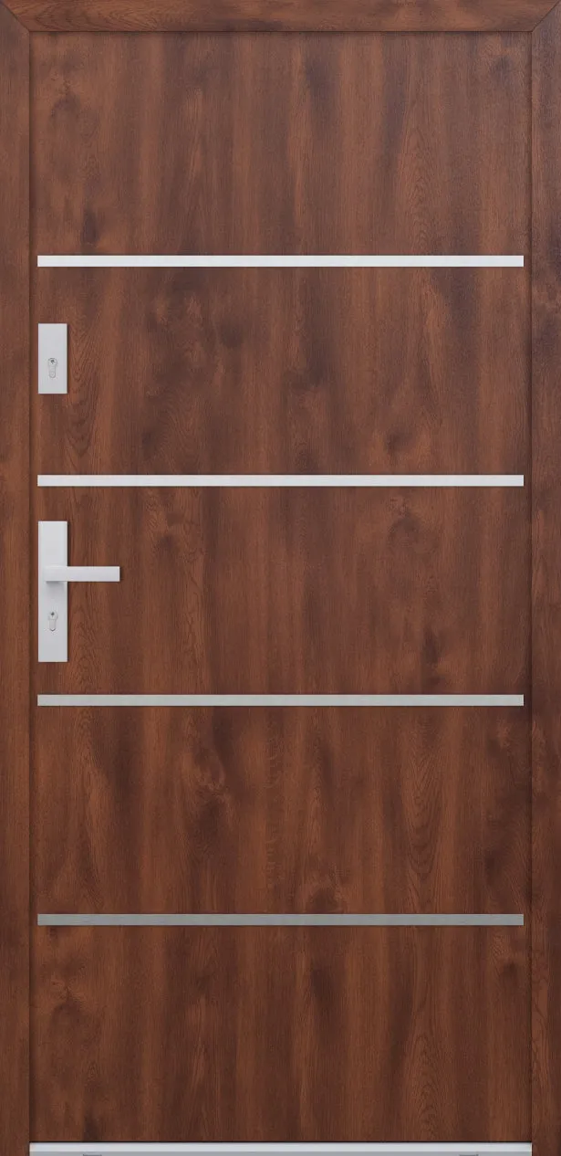 Turenwerke ATU 68 Design 502 Steel Door - Walnut