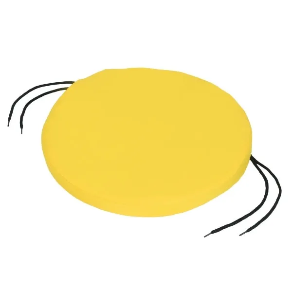 Water-Resistant Round Chair Seat Pad with Ties | Bistro Outdoor Replacement Chair Cushion