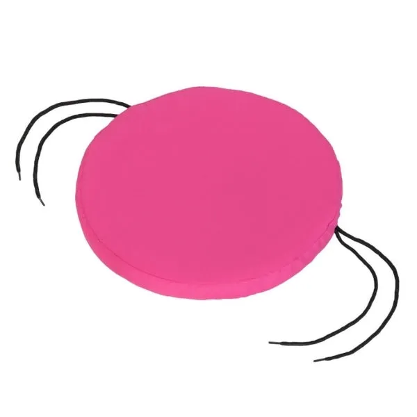 Water-Resistant Round Chair Seat Pad with Ties | Bistro Outdoor Replacement Chair Cushion