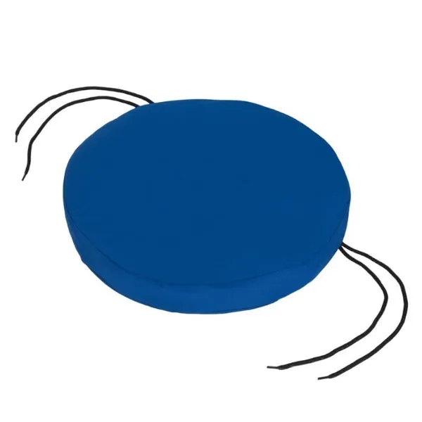 Water-Resistant Round Chair Seat Pad with Ties | Bistro Outdoor Replacement Chair Cushion