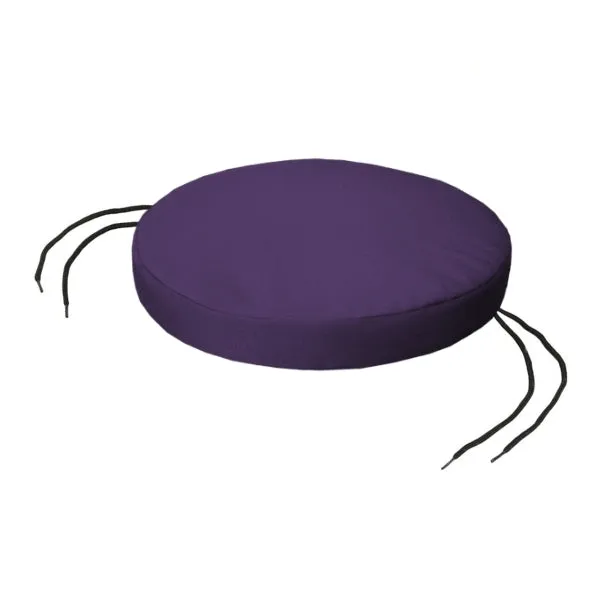 Water-Resistant Round Chair Seat Pad with Ties | Bistro Outdoor Replacement Chair Cushion