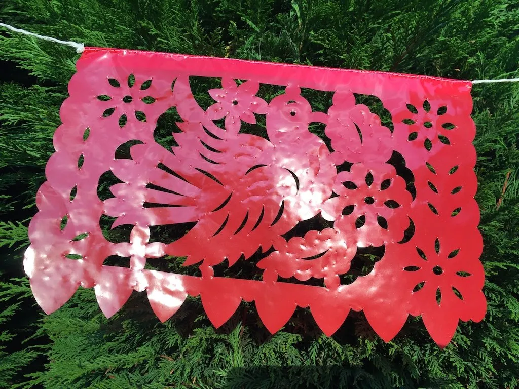 Waterproof Outdoor Bunting Party Decorations For Birthdays or Any Occasion | 5m 16ft Plastic Banner with 12 Medium Flags